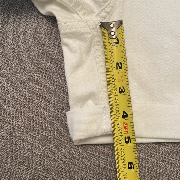 NWT $44 Lauren Conrad White Cuffed Shorts HIGH RISE - Picture 8 of 14